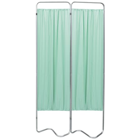 Omnimed 2 Section Beamatic Privacy Screen with Vinyl Panels, Green 153052-15